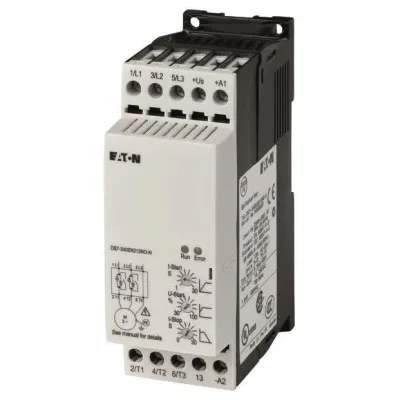 EATON Softstarter DS7-340SX004N0-N | Sanftstarter 3-phasig | 4A | 200-480V AC | 24V AC/DC Steuerung | 1,5kW/400V | IP20