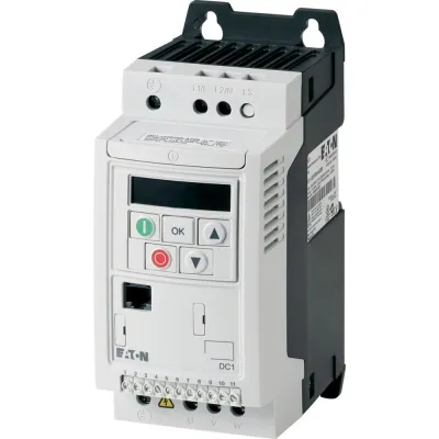 EATON Frequenzumrichter DC1-344D1NN-A20CE1 | 3-phasig 380-480V | 4,1A | 1,5kW | 500Hz | Modbus CANopen | IP20
