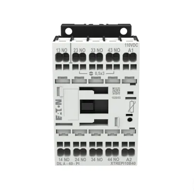 EATON Hilfsschütz DILA-40(24VDC)-PI | 199208 | 4 Schließer | 24 V DC | 4 A | Push-in-Klemmen | DIN-Schiene | IP20