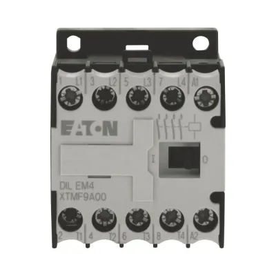 Eaton Leistungsschütz DILEM4 051806 | 4-polig | 4 kW | 400V AC-3 | 9A | Schraubanschluss | 45x58x52 mm