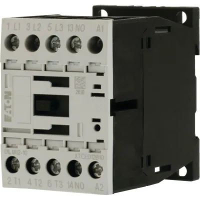 Eaton Leistungsschütz DILM12-10 (276838) | 3-polig + 1 Schließer | 5,5kW 400V AC3 | 12A | Schraubanschluss | 230V AC