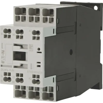 Eaton Leistungsschütz DILM14-11 199276 | 3-polig | 14A | 5,5kW | 24V AC Spule | 1S+1Ö | Push-in-Klemmen
