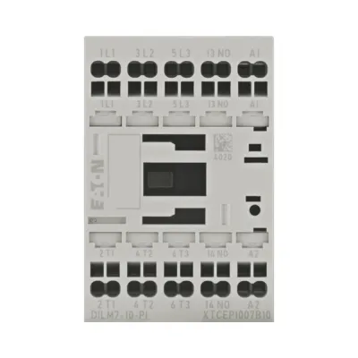 Eaton Leistungsschütz DILM7-10 (Art.-Nr. 199219) | 3-polig | 3 kW | 230V 50Hz | 7A AC-3 | 1 Schließer | Push-in-Klemmen