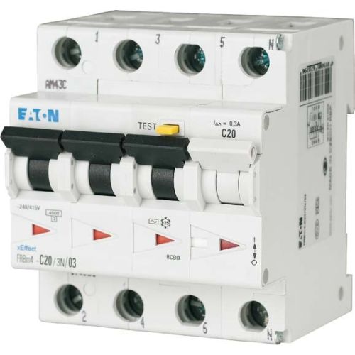 Bild: Eaton Electric FI/LS-Schalter FRBM4-C32/3N/003-A 3polig 32A 30mA