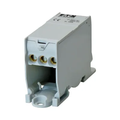 EATON Klemmenblock BPZ-KB-2/8/125 | 1-polig | 125A | 8 Abgänge | Kupferleiter | DIN-Hutschiene | 1,5–25mm²