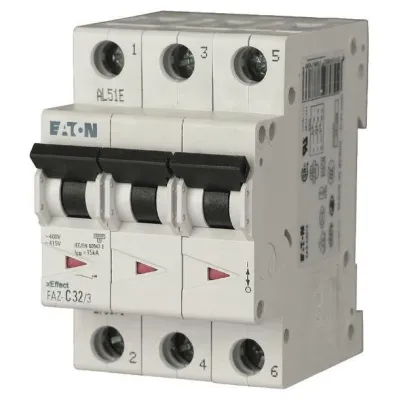 EATON Leitungsschutzschalter FAZ-K20/3 | 3-polig | 20A | K-Charakteristik | 400V | Industrie | IP20 | 3TE | 278912