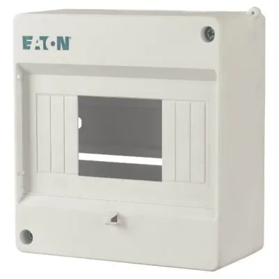 EATON Mini Kleinverteiler MINI-6 177070 | Aufputz | 1-reihig 6TE | IP20 | Kunststoff | 70mm Einbautiefe | weiß RAL9003