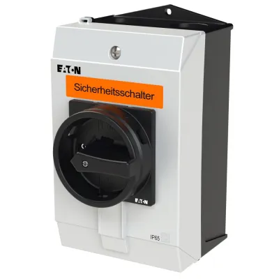 EATON Sicherheitsschalter P1-25/I2-SI/HI11-SW 207311 | Lasttrennschalter 3-polig 25A IP65 | abschließbar | schwarz