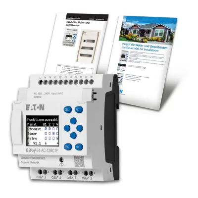 EATON Steuerrelais EASY-BOX-E4-AC1-IV | 8 digitale Eingänge | 4 Relaisausgänge | Ethernet | 230V AC