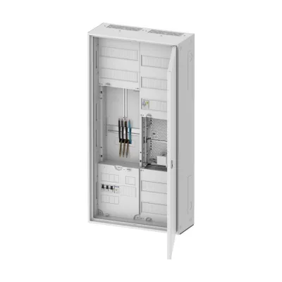 Eaton Zählerschrank 3-Punkt ZSD-ZV-1100/APZ-K-EVCI | eMobility Erweiterung | Aufputz | 1Z | 2 Felder | IP31 | Stahl weiß