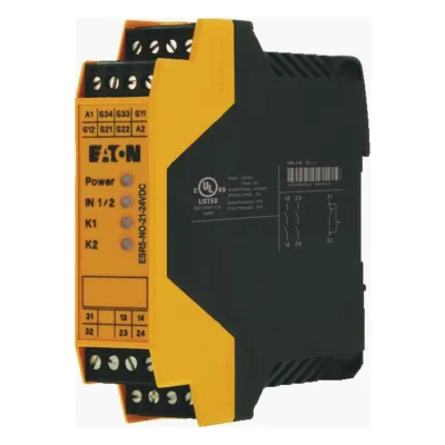EATON Sicherheitsrelais ESR5-NO-21-24VDC | NOT-AUS Relais 24V DC | 2-kanalig | Schraubanschluss