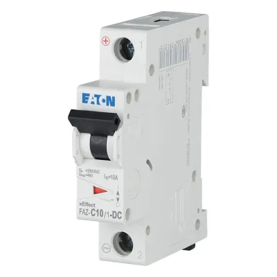 EATON Leitungsschutzschalter FAZ-C10/1-DC 279126 | 10A | 1-polig | DC | Charakteristik C | 250V | 10kA | 1TE | IP20