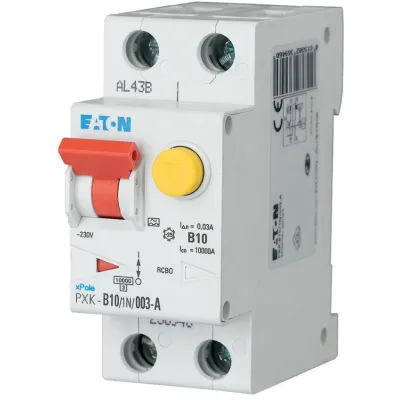 Eaton FI/LS-Kombischalter 10A | 30mA Typ A | 1-polig+N | B-Charakteristik | 240V | 2TE