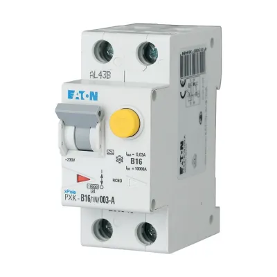 Eaton FI/LS-Kombischalter PXK-C16/1N/03-A | RCBO 1-polig+N | 16A | 300mA Typ A | C-Charakteristik | 240V | 10kA | 2TE