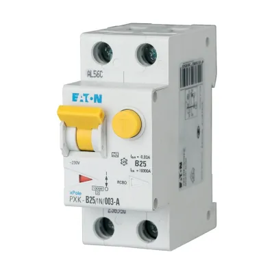 EATON FI/LS-Kombischalter PXK-C25/1N/003-A | 1-polig+N | 25A | 30mA Typ A | C-Charakteristik | 240V | 10kA | IP20