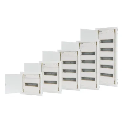 EATON Kleinverteiler KLV-PW-48 | Unterputz | 4-reihig | 359x714x96,5mm | Typ 2 Überspannungsschutz | IP30 | weiß