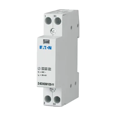 EATON Installationsschütz Z-SCH230/1/25-11 193886 | 25A | 230V AC | 1 Schließer 1 Öffner | Hutschiene | IP20 | 1TE