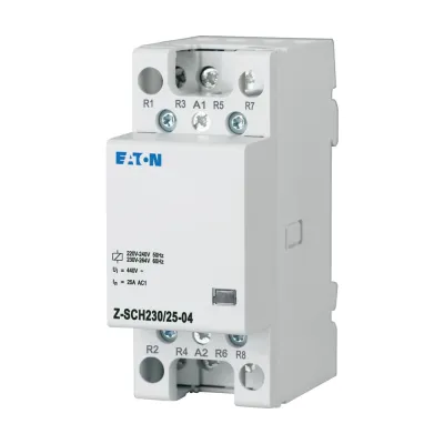 EATON Installationsschütz Z-SCH230/25-04 248848 | 25A | 230V/AC | 4 Öffner | 440V | Hutschiene | IP40 | 60mm Einbautiefe