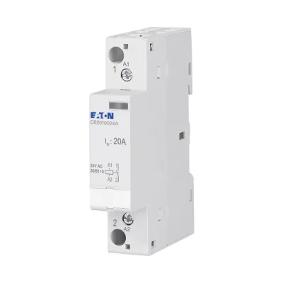 EATON Installationsschütz CR2010024A | 20A | 24V AC Steuerung | 230V Betrieb | 1 Schließer | Hutschiene | 1 TE