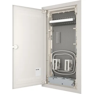 EATON Hohlwand-Multimediaverteiler KLV-48HWM-W-F-VM 194711-MW | 4-reihig | Unterputz | WIFI-Tür | IP30 | weiß