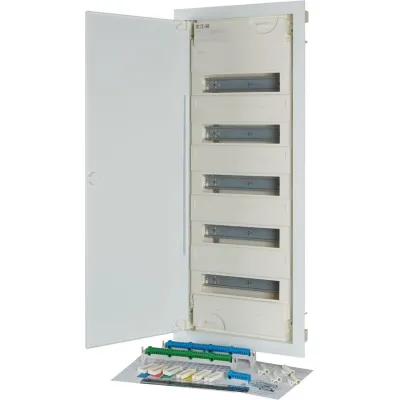 Eaton Hohlwand-Kleinverteiler KLV-60HWP-F 302412 | Sicherungskasten 5-reihig 60TE | Stahlblechtür | IP30 | weiß