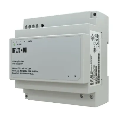EATON Netzgerät einphasig PSL100E24RP | 24V DC 3,8A | 100W | 90-264V AC | IP20 | Schraubanschluss