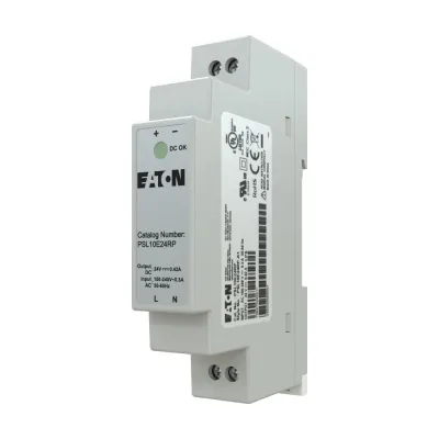 EATON Netzgerät einphasig PSL10E24RP | 24V DC 0,42A | 10W | 90-264V AC/DC | Schraubanschluss | IP20 | Kompakt 18mm