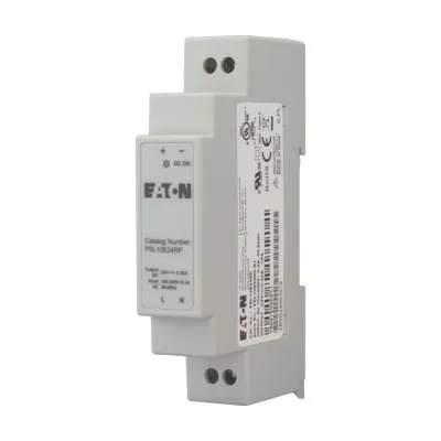 EATON Netzgerät einphasig PSL10E24RP | 24V DC 0,42A | 10W | 90-264V AC/DC | Schraubanschluss | IP20 | Kompakt 18mm