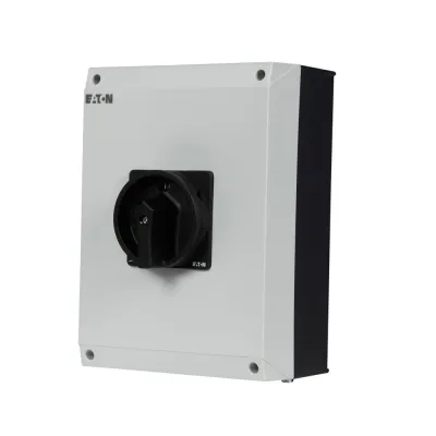 EATON Hauptschalter P3-100/I5/SVB-SW/HI11 | 3-polig | 100A | IP65 | abschließbar | Aufbau | Türkupplung | schwarz