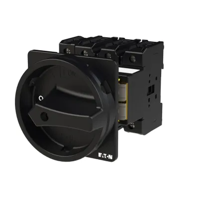EATON Hauptschalter P3-63/V/SVB-SW/N | 63A | 4-polig + N | IP65 | Zwischenbau | verriegelbar | Drehgriff schwarz