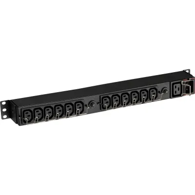 Eaton PDU FlexPDU 12 IEC EFLX12I | 1HE 19 Zoll | 12x C13 1x C19 | 3680VA 16A | C20 Eingang | 2m Kabel | schwarz
