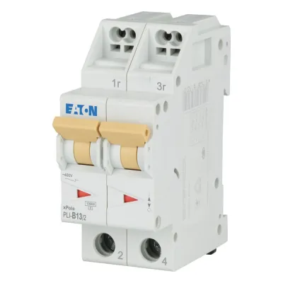 EATON Leitungsschutzschalter PLI-B13/2 101292 | 2-polig | B-Charakteristik | 13A | 400V | 10kA | Steckklemmen | IP20