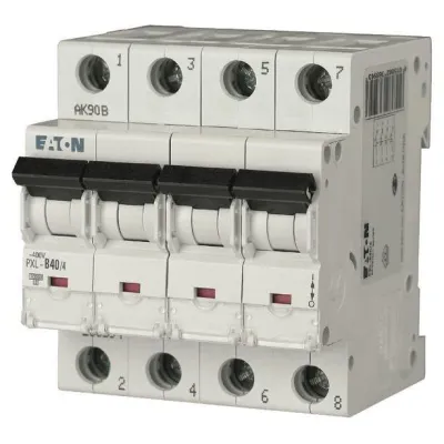 EATON Leitungsschutzschalter PXL-B40/4 | 236594 | 4-polig | B-Charakteristik | 40A | 400V | 10kA | 4TE | IP20