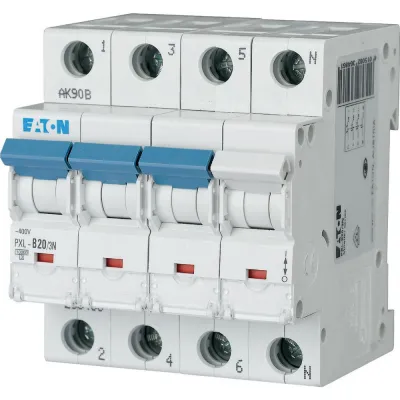 EATON Leitungsschutzschalter PXL-C20/3N 236528 | 3-polig+N | 20A | C-Charakteristik | 400V | 10kA | IP20 | AC
