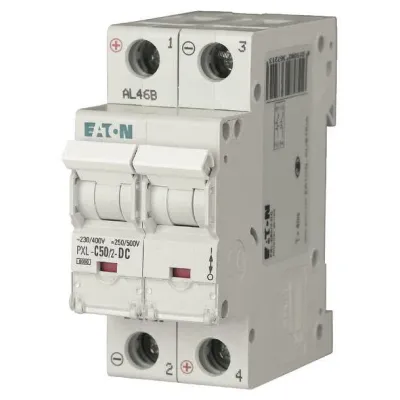 EATON Leitungsschutzschalter PXL-C50/2-DC 236721 | 2-polig | 50A | C-Charakteristik | DC 48V | 10kA | 2TE | IP20