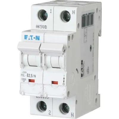 Eaton Leitungsschutzschalter PXL-D2,5/1N 236179 | 2,5A 1-polig+N | D-Charakteristik | 230V | 10kA | AC | IP20