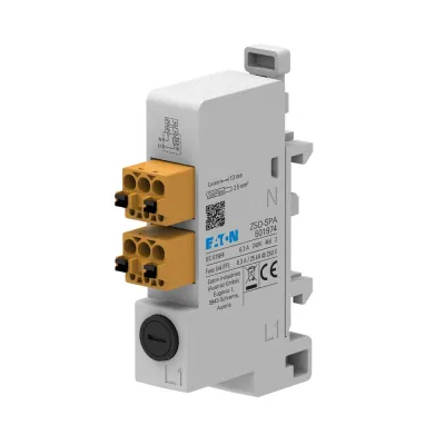 EATON Sicherungshalter ZSD-SPA EP-501974 | 40mm Sammelschiene | Federzuganschluss | 6A | Adapter 18mm