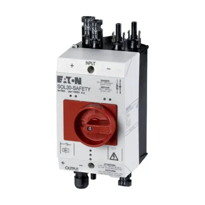 Eaton Feuerwehrschalter SOL30-SAFETY/2MC4-U | DC-Lasttrennschalter 30A | 2-polig | 1000V | MC4 | IP65