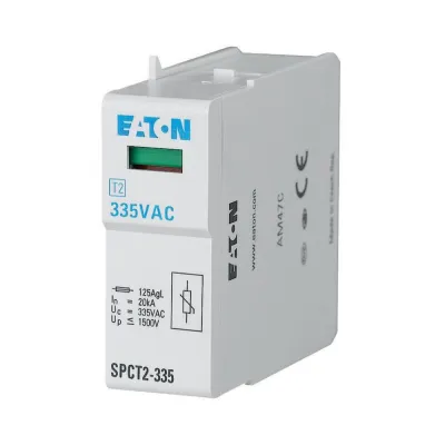Eaton Überspannungsableiter Einsatz SPCT2-280 167592 | 280VAC | Typ 2 | 20kA | 1 TE | Schutzpegel 1,4kV | IP20