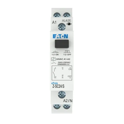 EATON Stromstoßschalter Z-SC24/S 265300 | 24V AC | 1 Schließer | 16A | DIN-Schiene | 1TE | mechanisch | Zentralsteuerung
