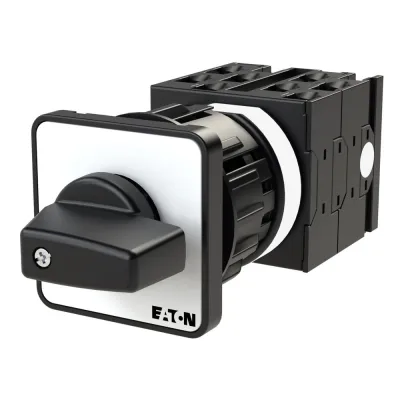EATON Polumschalter T0-4-11/EZ Dahlanderschalter 3-polig 4kW 20A IP65 | 2 Drehzahlen | Frontbefestigung
