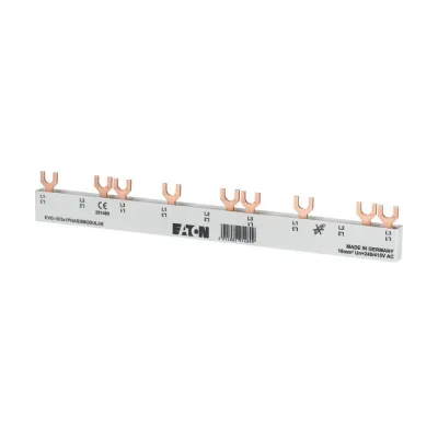 EATON Phasenschiene EVG-16/3X1PHAS/9MODUL/HI 291489 | 3-polig | 80A | Gabelanschluss | 9 Module | 16mm² | 415V