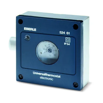 Eberle Allzweckthermostat AZT-I 524 410 | Raumthermostat 230V 10A | Aufputz | IP54 Feuchtraum geeignet | anthrazit