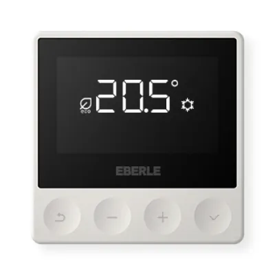 Eberle Raumthermostat ATR 4500 | 230V Aufputz-Raumregler | Triac-Ausgang | 5–30°C | PID | weiß RAL9016 | IP30