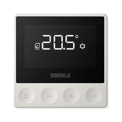 Eberle Raumthermostat ATR 4500 | 230V Aufputz-Raumregler | Triac-Ausgang | 5–30°C | PID | weiß RAL9016 | IP30