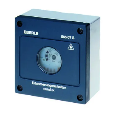 Eberle Dämmerungsschalter DÄ 56508 | 230V | 1 Schließer | 1–100 Lux | 2500W | IP54 | Aufputz | anthrazit
