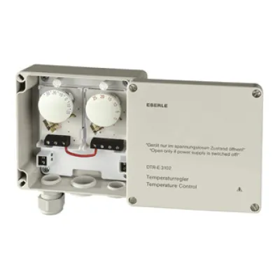 Eberle Dachrinnenregler DTR-E 3102 | Thermostat Dachrinnenheizung | 230V 16A | -20 bis +35°C | Aufputz | Grau