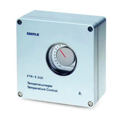 Eberle Frostwächter FTR-E 3121 | Raumthermostat Aufputz IP65 | -20 bis +35 °C | 230V | 1 Wechsler 16A | grau