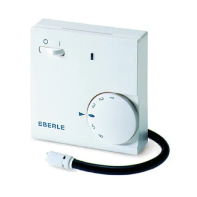 Eberle Raumthermostat FR-E 52531/i | 230V | 16A | Analog | 5–30°C | Fernfühler 4m | Wandmontage | Weiß RAL9010