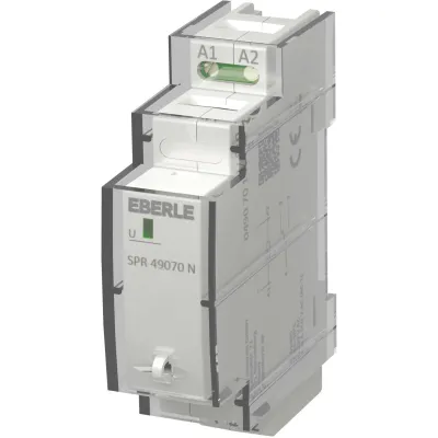 Eberle Installationsrelais SPR 490 70 N | 1 Wechsler | 16 A | DIN-Schiene | 1TE | 230V AC | plombierbar | mechanisch